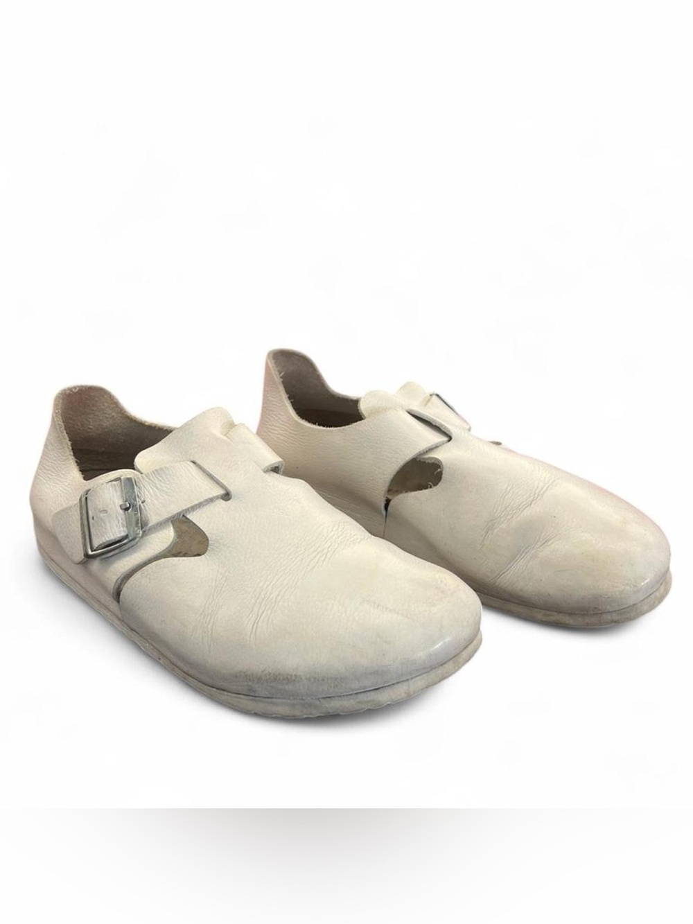Womens Birkenstock Leather Clogs Size 10